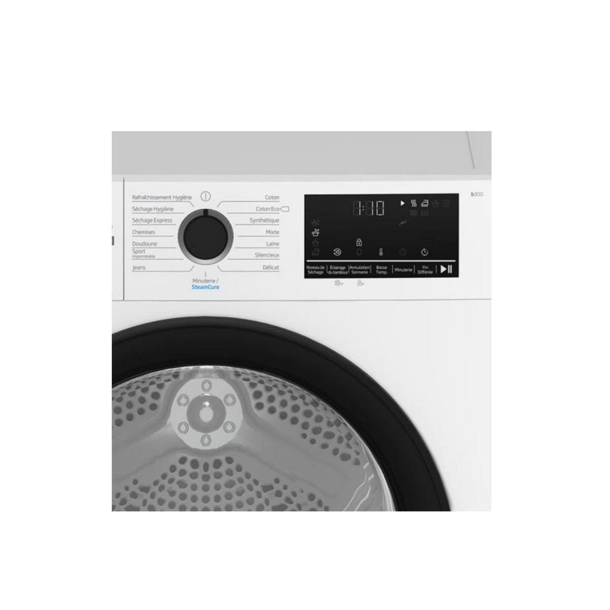 Beko Sèche linge pompe à chaleur à condensation 7kg 1400 tours/min - D3H27493W