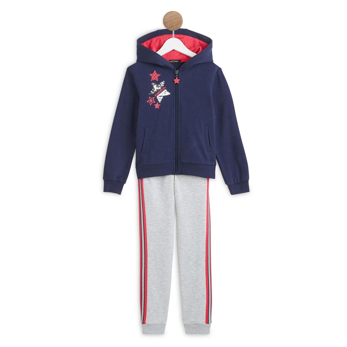 INEXTENSO Pyjama bleu fille en coton STITCH pas cher 