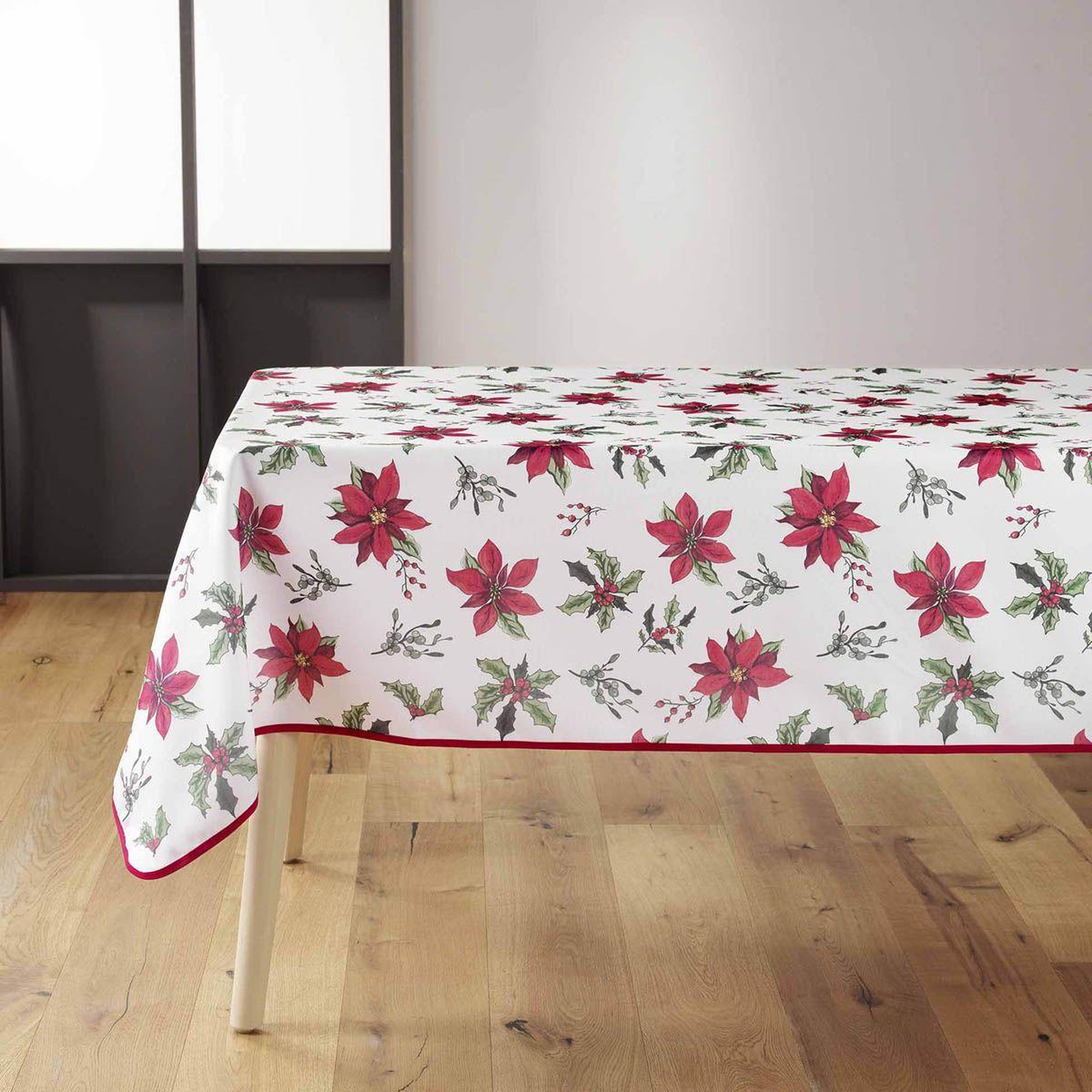 Voir la diapositive 1 : Douceur d'Intérieur Nappe imprimé  amaryllis  150x300cm multicolore