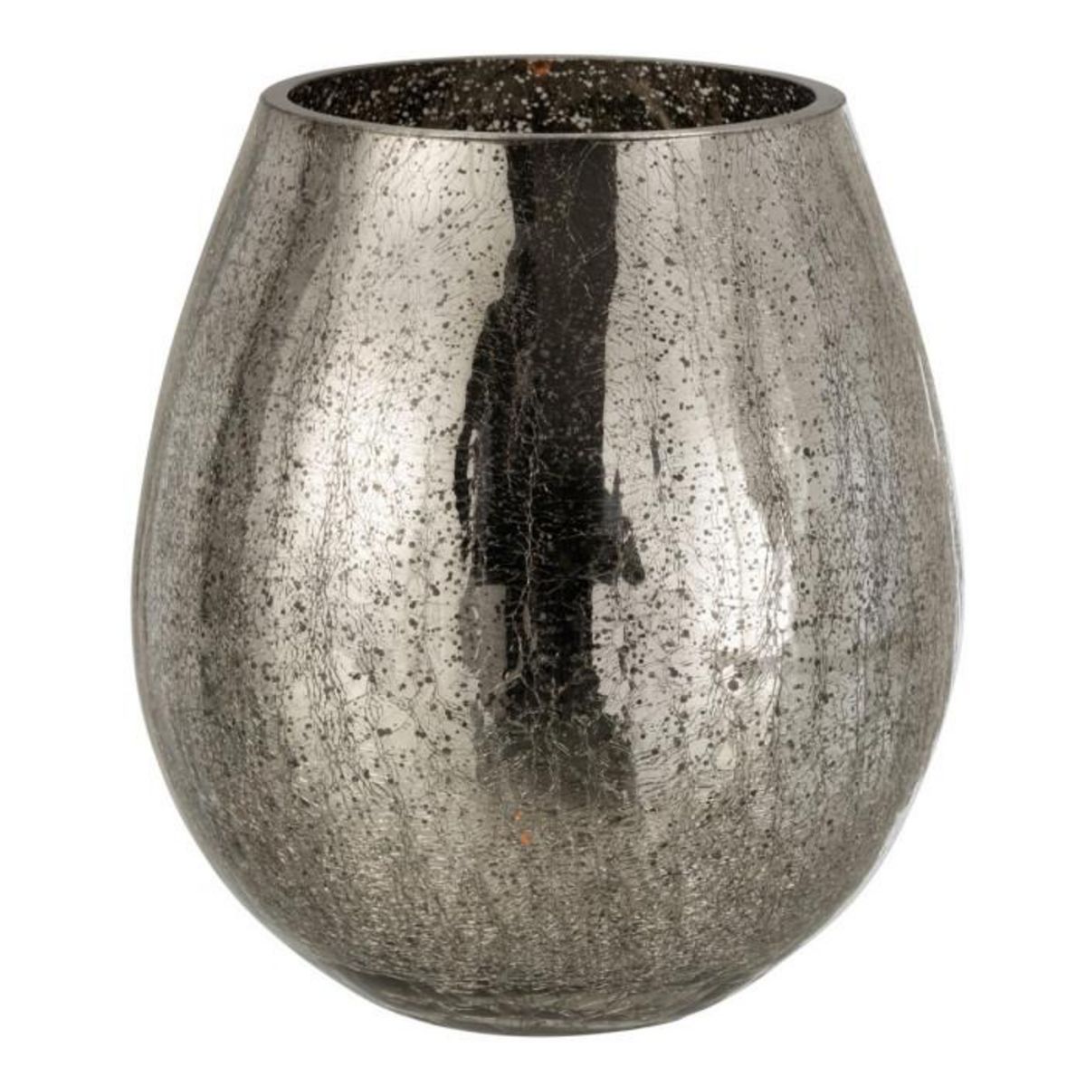 Paris Prix Photophore Design  Œuf Craquelé  21cm Gris