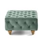 Voir la diapositive 4 : LISA DESIGN Walter - pouf chesterfield en velours - pieds bois