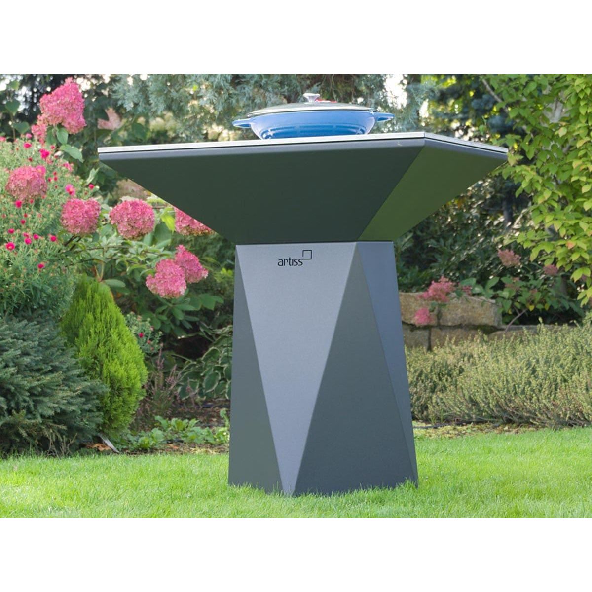 ARTISS DESIGN Brasero G1 Graphite plaque de cuisson acier inoxydable alimentaire - Artiss