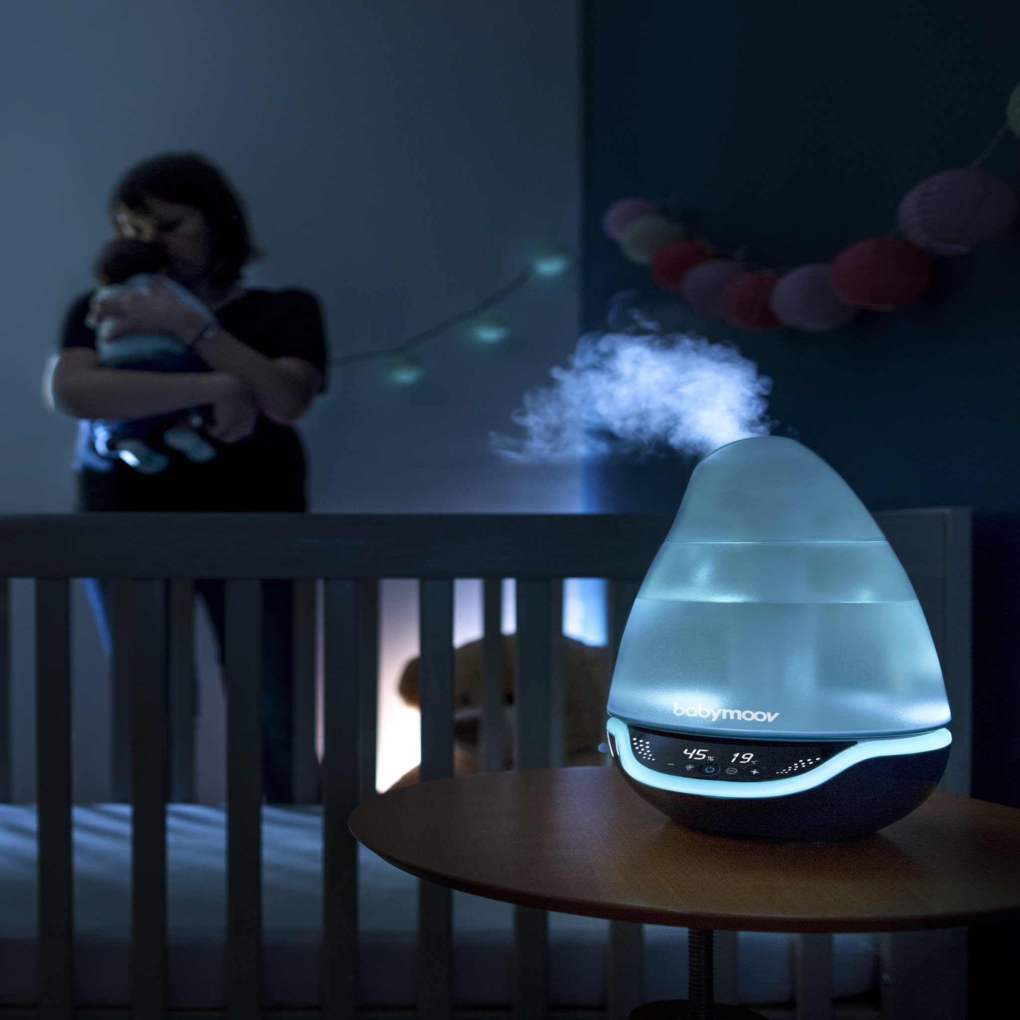 Voir la diapositive 4 : BABYMOOV Humidificateur d'air Hygro +