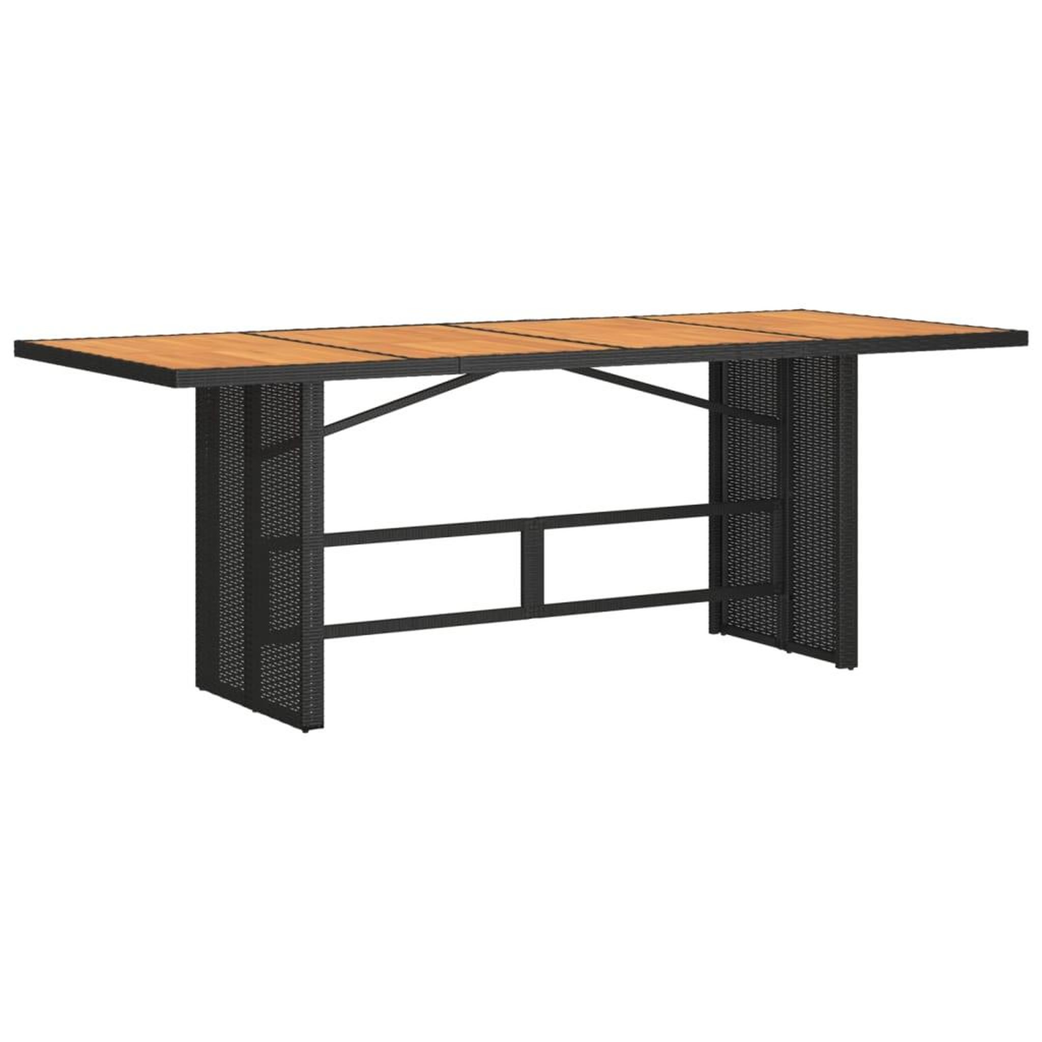 Voir la diapositive 4 : VIDAXL Ensemble a manger de jardin coussins 7pcs Noir Resine tressee