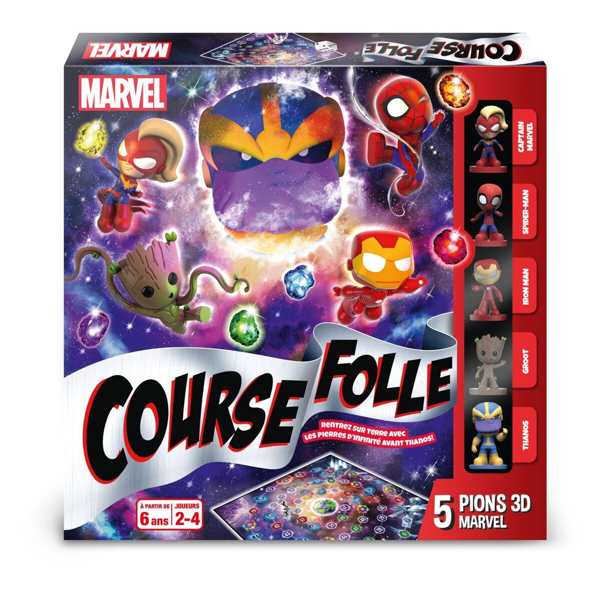 Course Folle Marvel Avengers Cartamundi : King Jouet, Jeux de