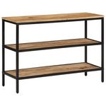 VIDAXL Table console 100x35x70 cm bois de manguier massif brut