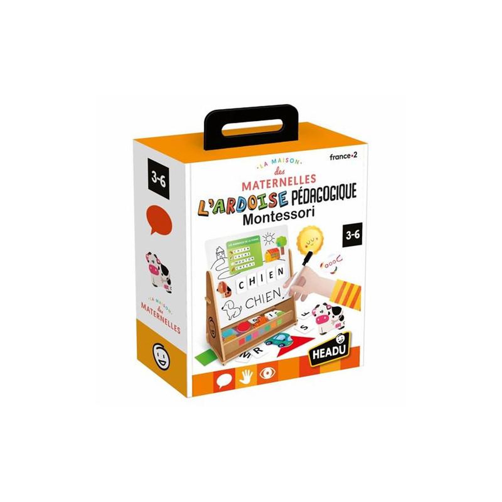 HEADU Jeu écriture et lettres Headu La maison des maternelles L ardoise pédagogique Montessori