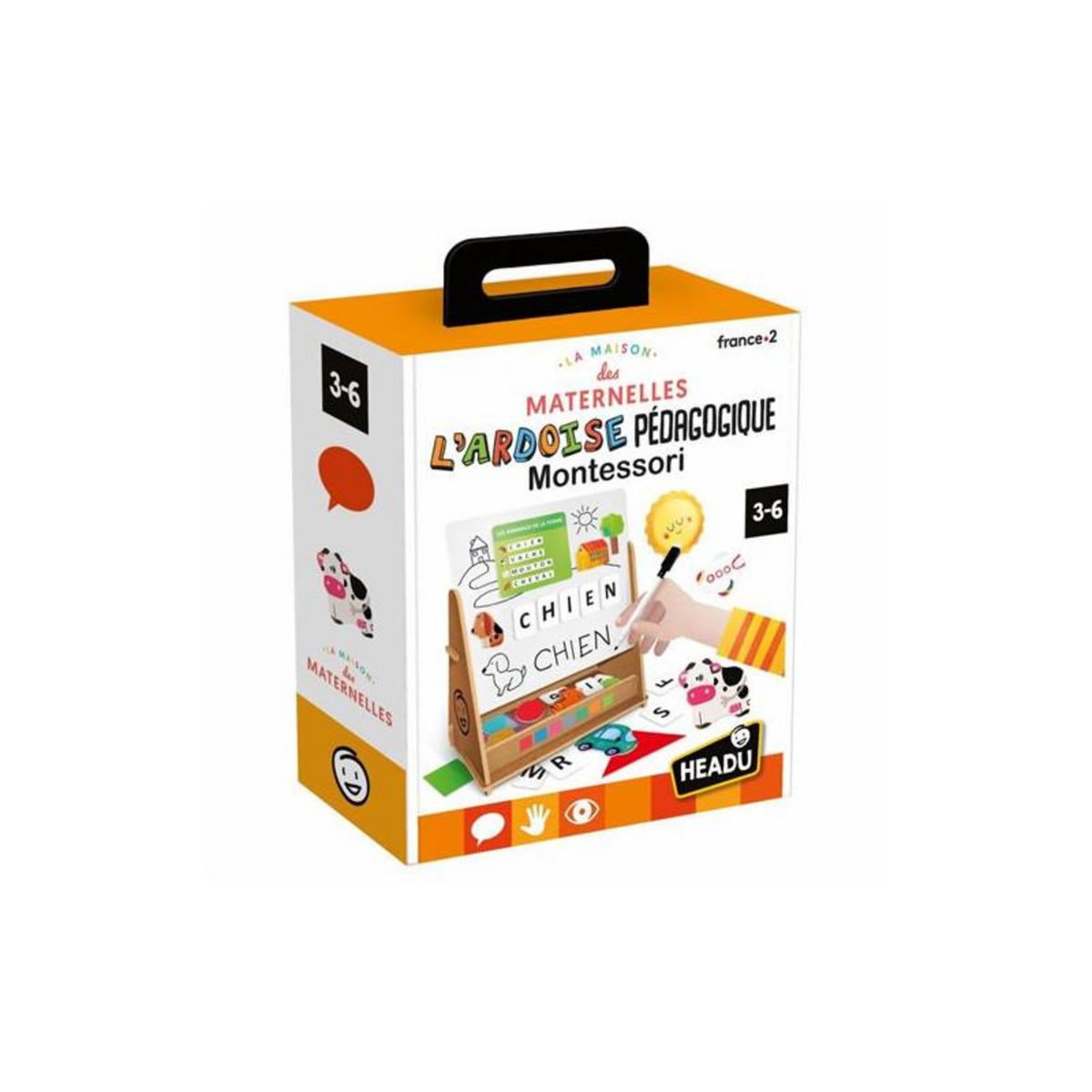 HEADU Jeu écriture et lettres Headu La maison des maternelles L ardoise pédagogique Montessori