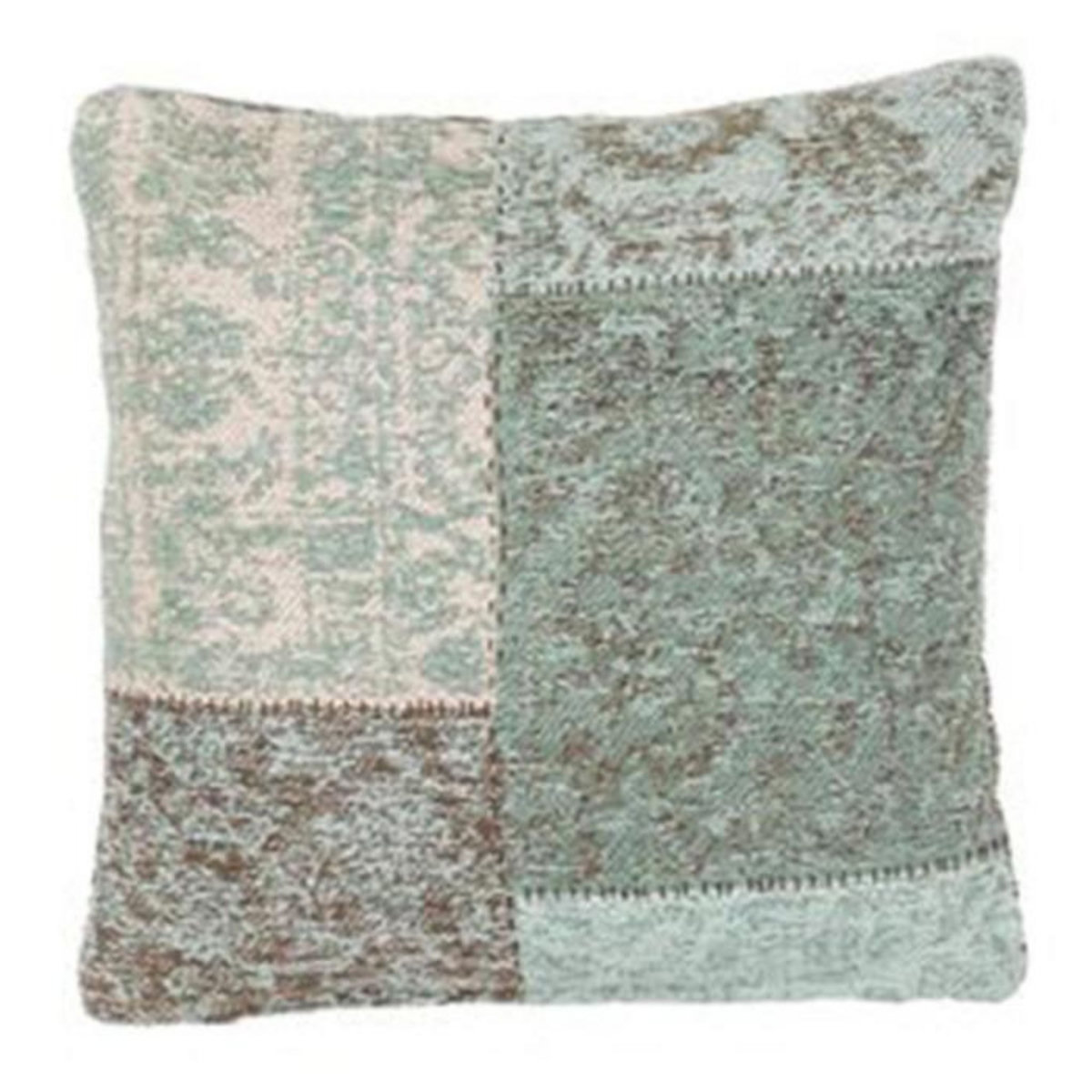 Paris Prix Coussin Patchwork  Symphony  45x45cm Turquoise