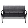 Voir la diapositive 2 : VIDAXL Banc de jardin 125 cm acier et WPC noir