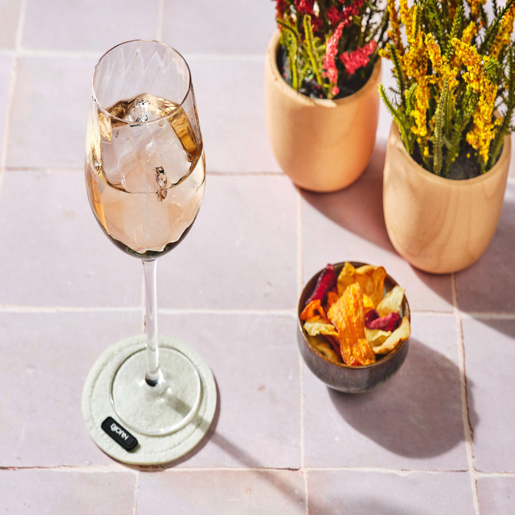 Voir la diapositive 4 : BJORN Verre à pied 36cl sten - 6 pièces
