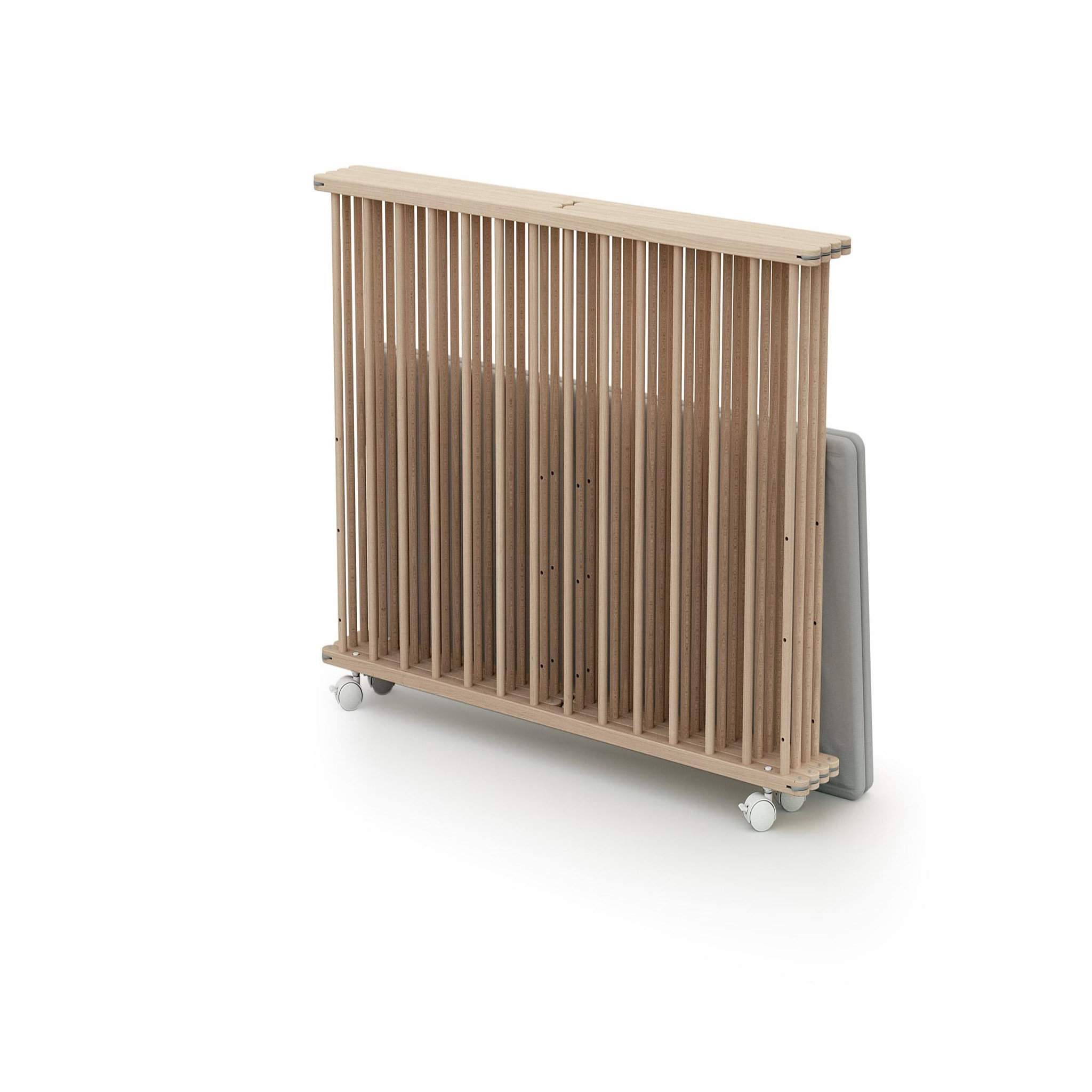 Voir la diapositive 2 : WEBABY Parc bébé pliant en bois 100 x 100 cm
