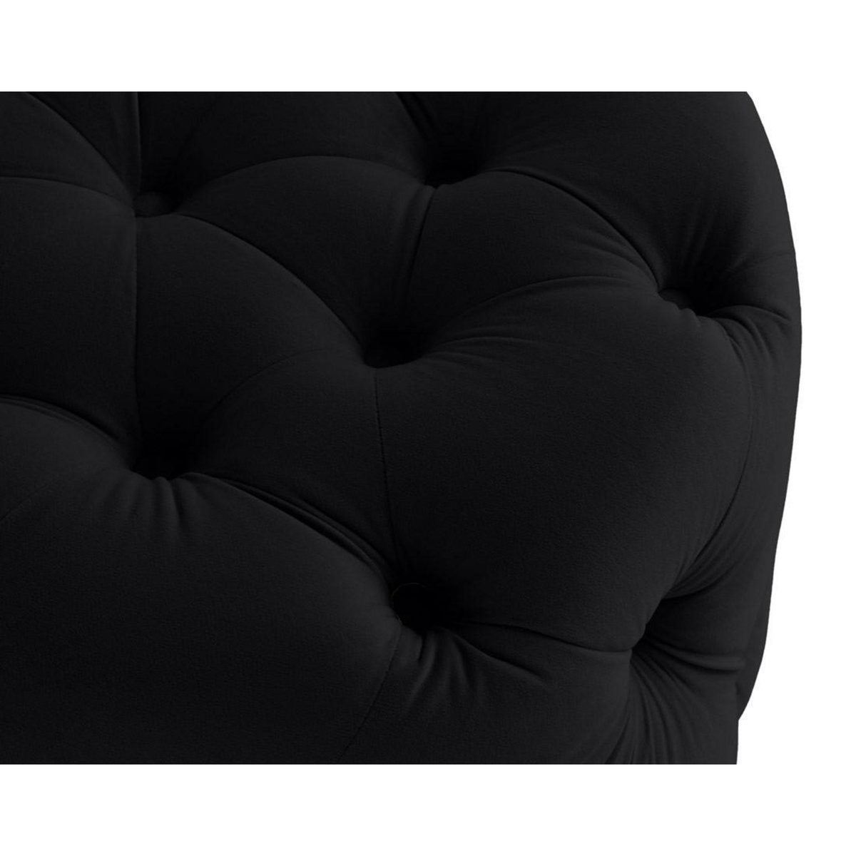 LISA DESIGN Gallata - pouf chesterfield rond - en velours