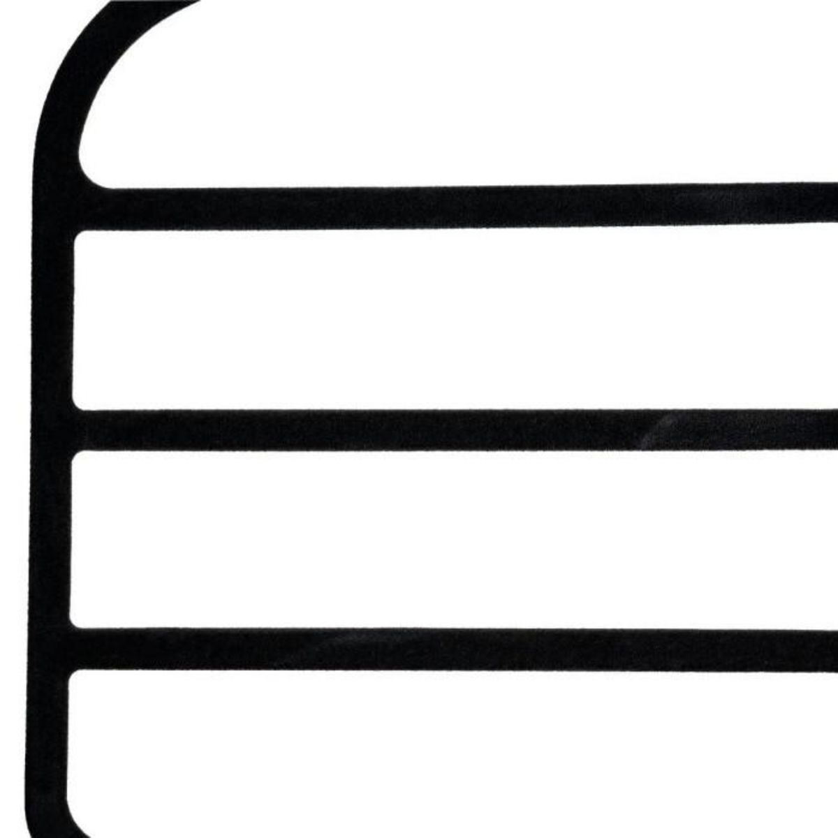 FIVE Lot de 2 Cintres Feutrine  4 Pantalons  45cm Noir