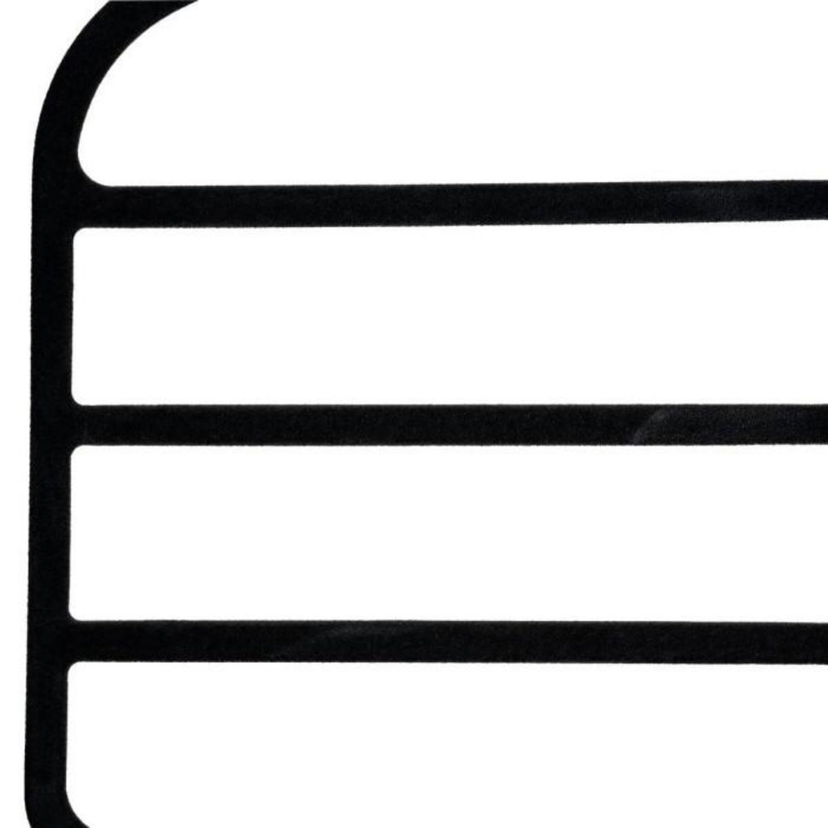 FIVE Lot de 2 Cintres Feutrine  4 Pantalons  45cm Noir