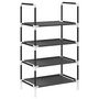 Voir la diapositive 2 : VIDAXL Etagere a chaussures 4 niveaux 44x28x77 cm tissu non-tisse