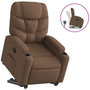 Voir la diapositive 2 : VIDAXL Fauteuil inclinable Marron Tissu