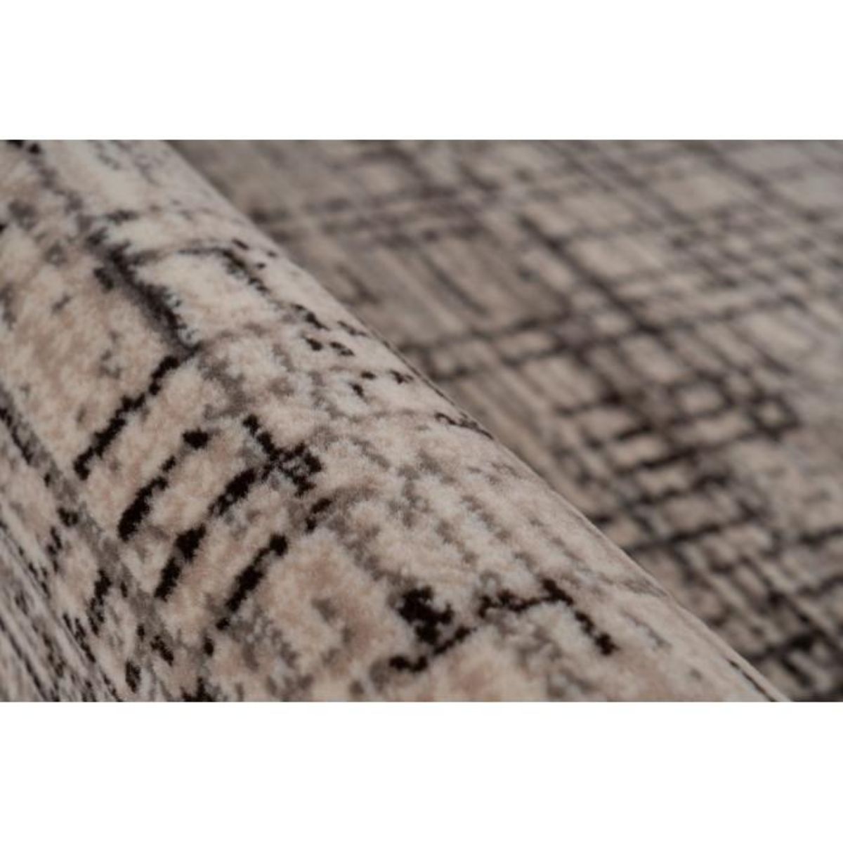 Paris Prix Tapis Vintage à Poils Courts  Vancouver III  Crème