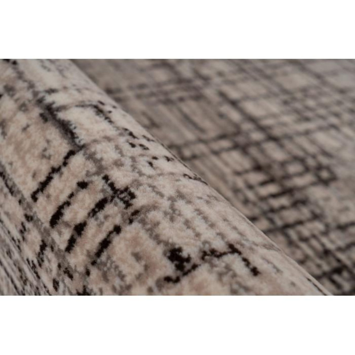 Paris Prix Tapis Vintage à Poils Courts  Vancouver III  Crème