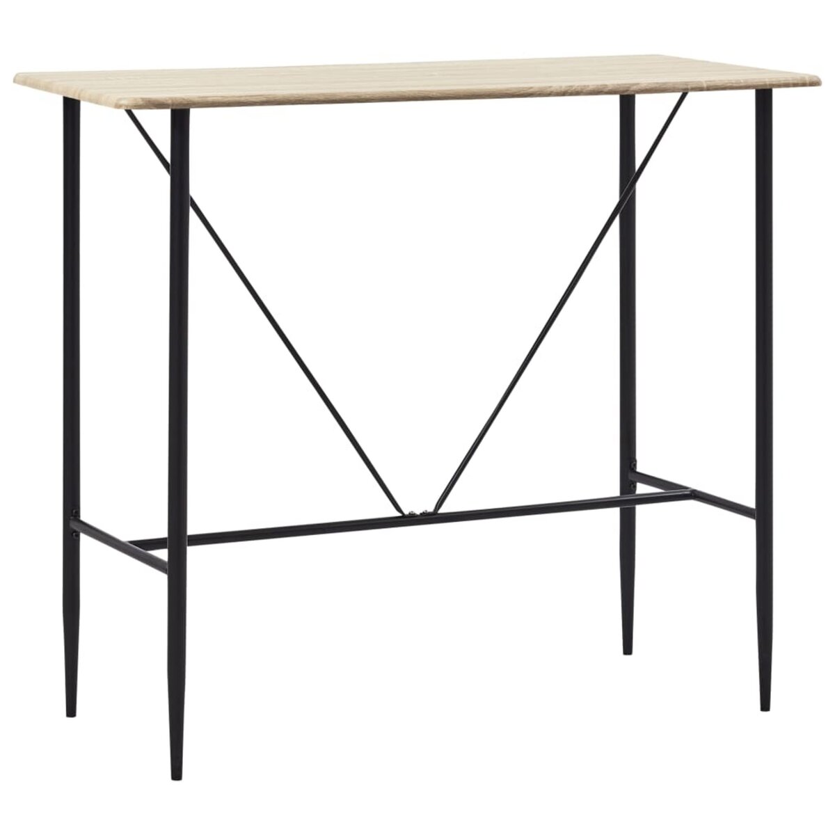 VIDAXL Table de bar Chene 120 x 60 x 110 cm MDF