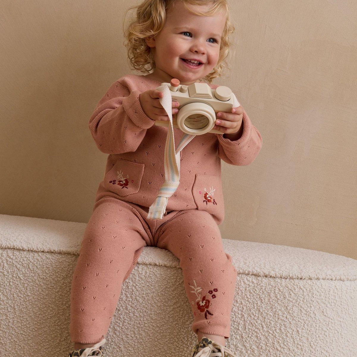 Petit Béguin Legging bébé en tricot Manouk