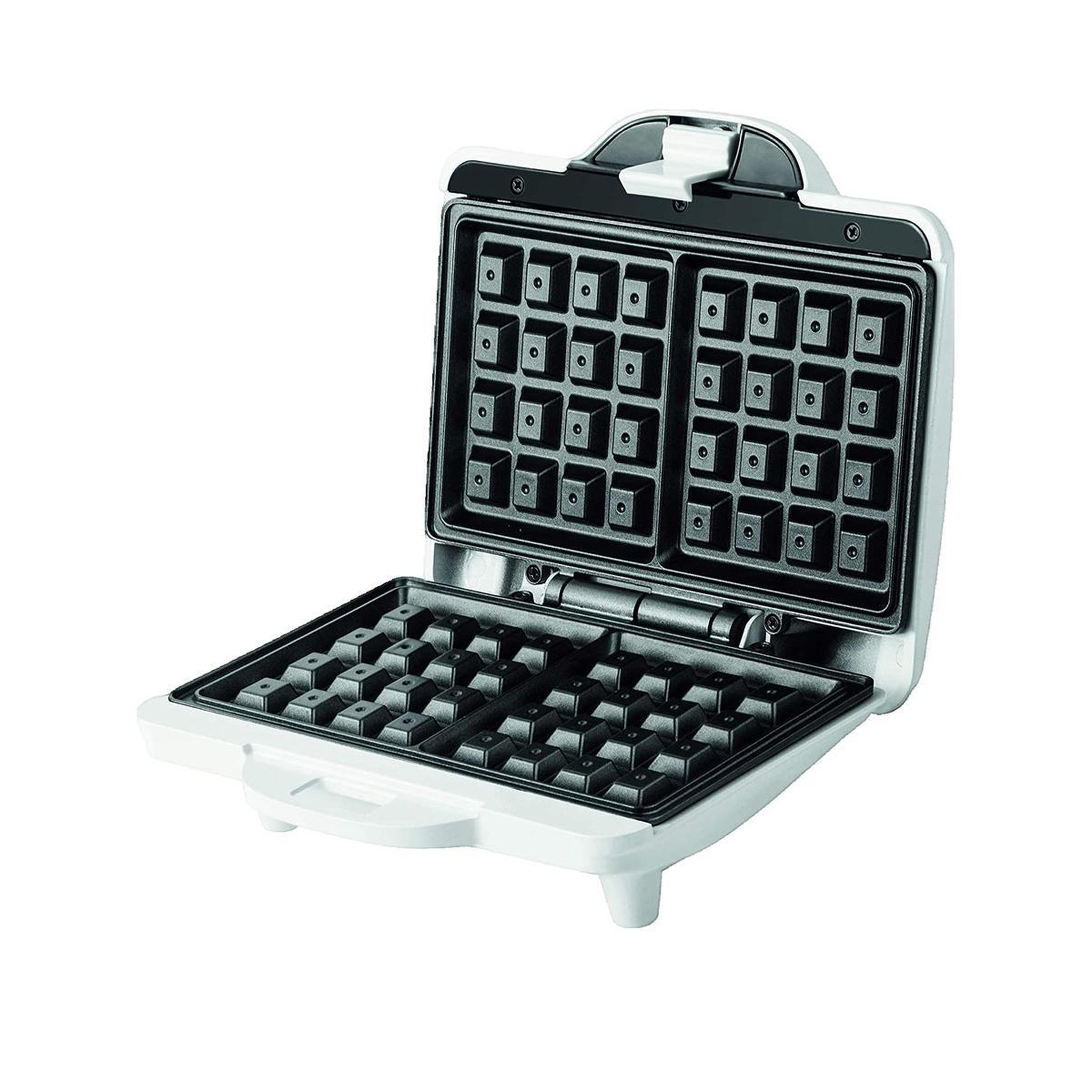 Voir la diapositive 3 : EclocK Appareil à gaufres électrique ecg 8592131306943 Blanc élégant