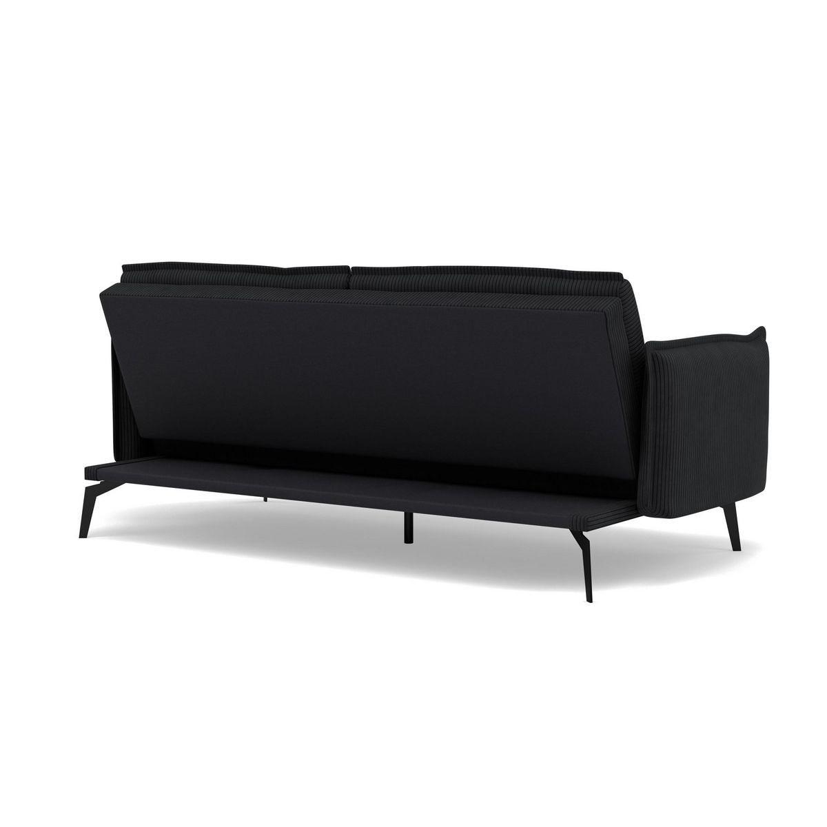 BEST MOBILIER Lexie - canapé convertible clic-clac 2 places en velours côtelé