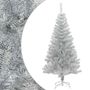 Voir la diapositive 1 : VIDAXL Sapin de Noël artificiel avec support argente 150 cm PET
