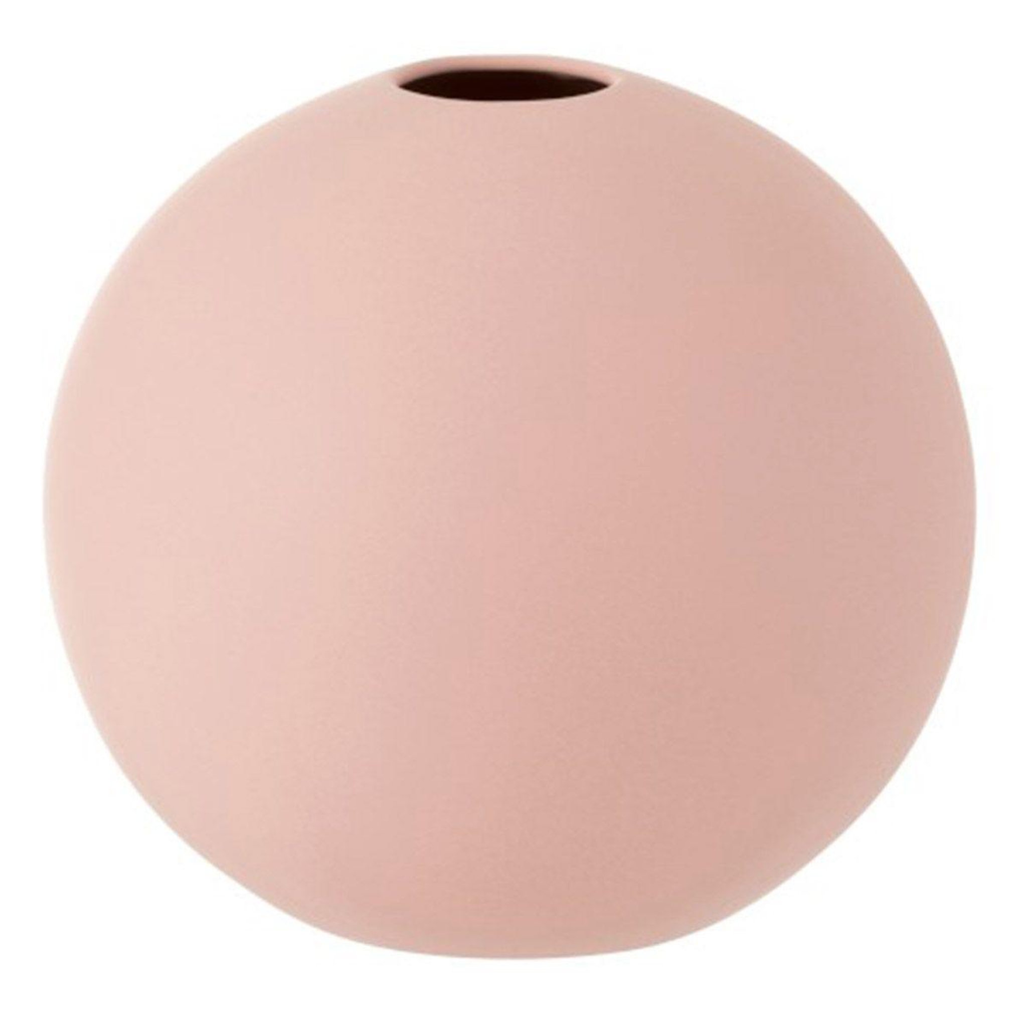 Voir la diapositive 1 : J-LINE Vase design  boule céramique  25cm rose pastel