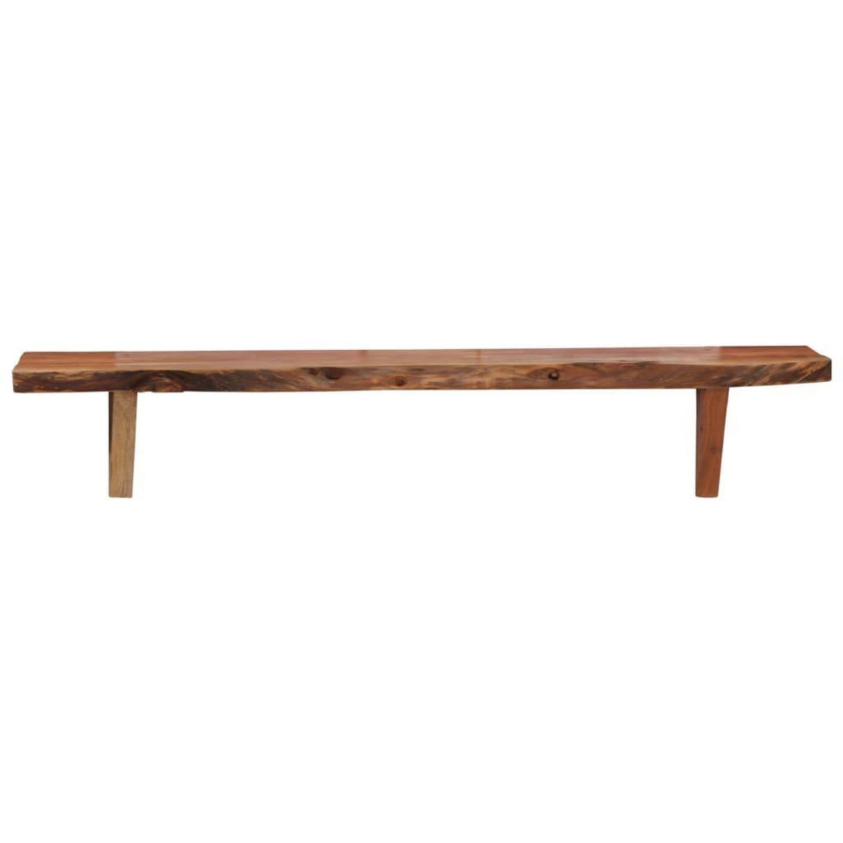 VIDAXL Etageres murales 2 pcs 90x20x18 cm Bois d'acacia massif