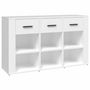 Voir la diapositive 2 : VIDAXL Buffet Blanc 100x30x59,5 cm Bois d'ingenierie