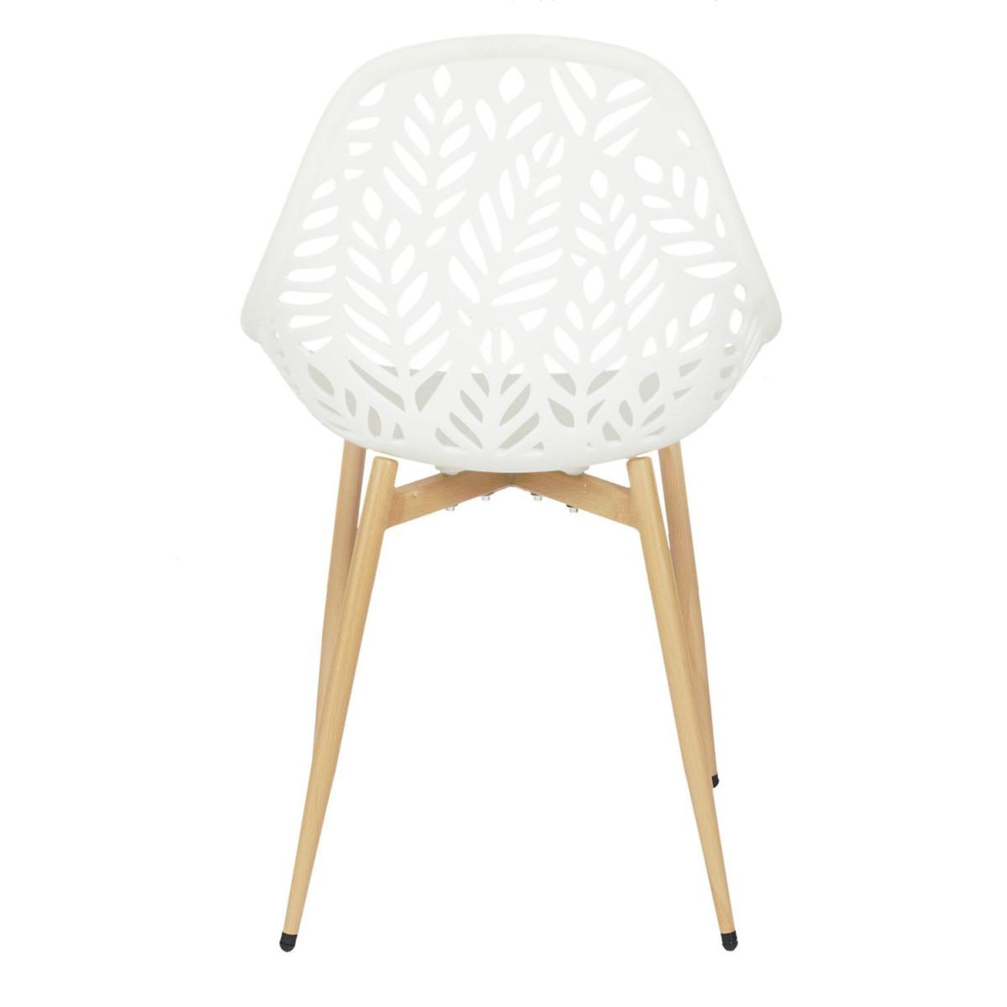 Voir la diapositive 5 : The Home Deco Factory Lot de 4 chaises de jardin  lucena  83cm blanc