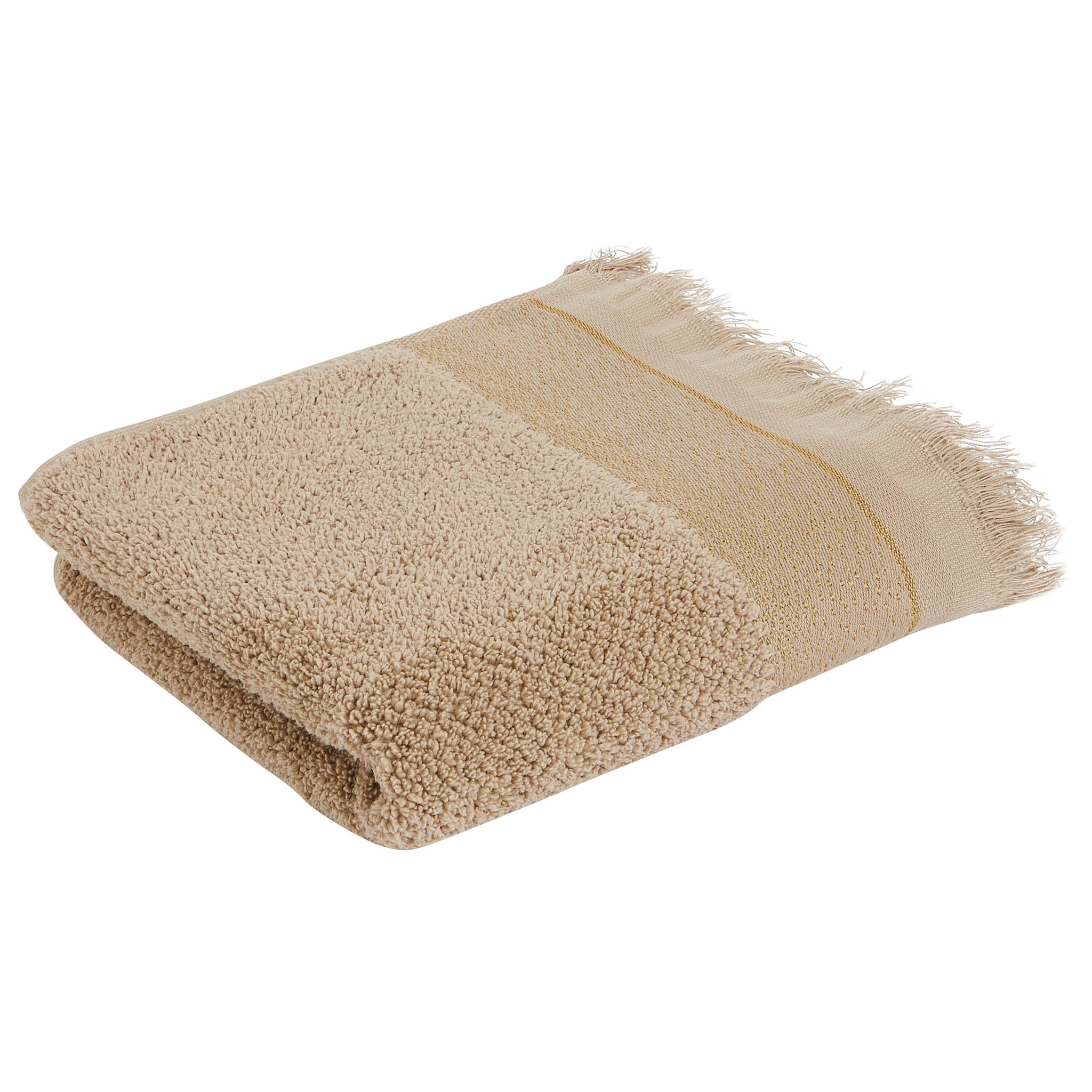 Voir la diapositive 1 : ACTUEL Serviette invité unie en coton qualité zéro twist 500 g/m²