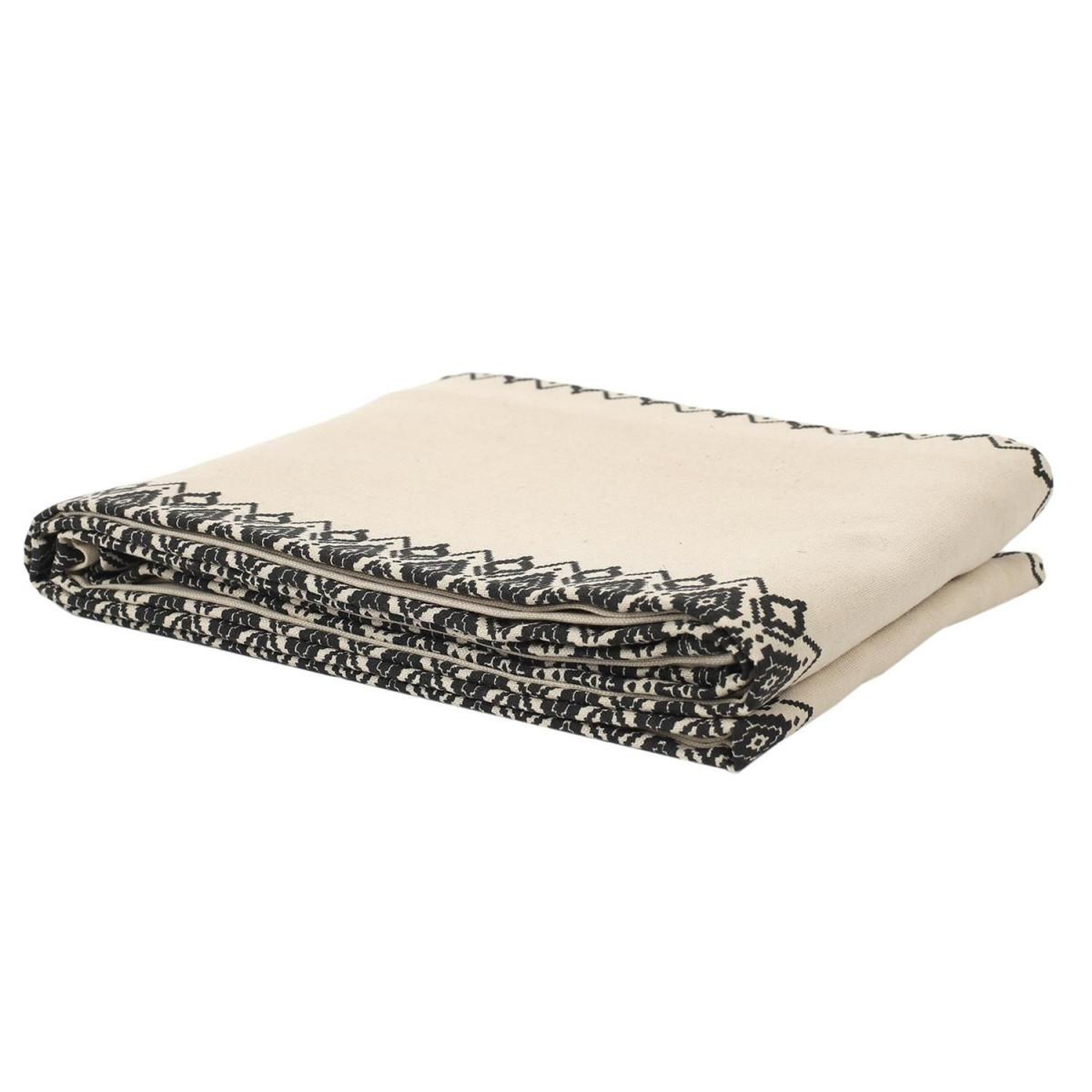 The Home Deco Factory Nappe imprimée  ethnique  140x250cm beige
