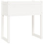 Voir la diapositive 2 : VIDAXL Jardiniere Blanc 78x40x81 cm Bois massif de pin