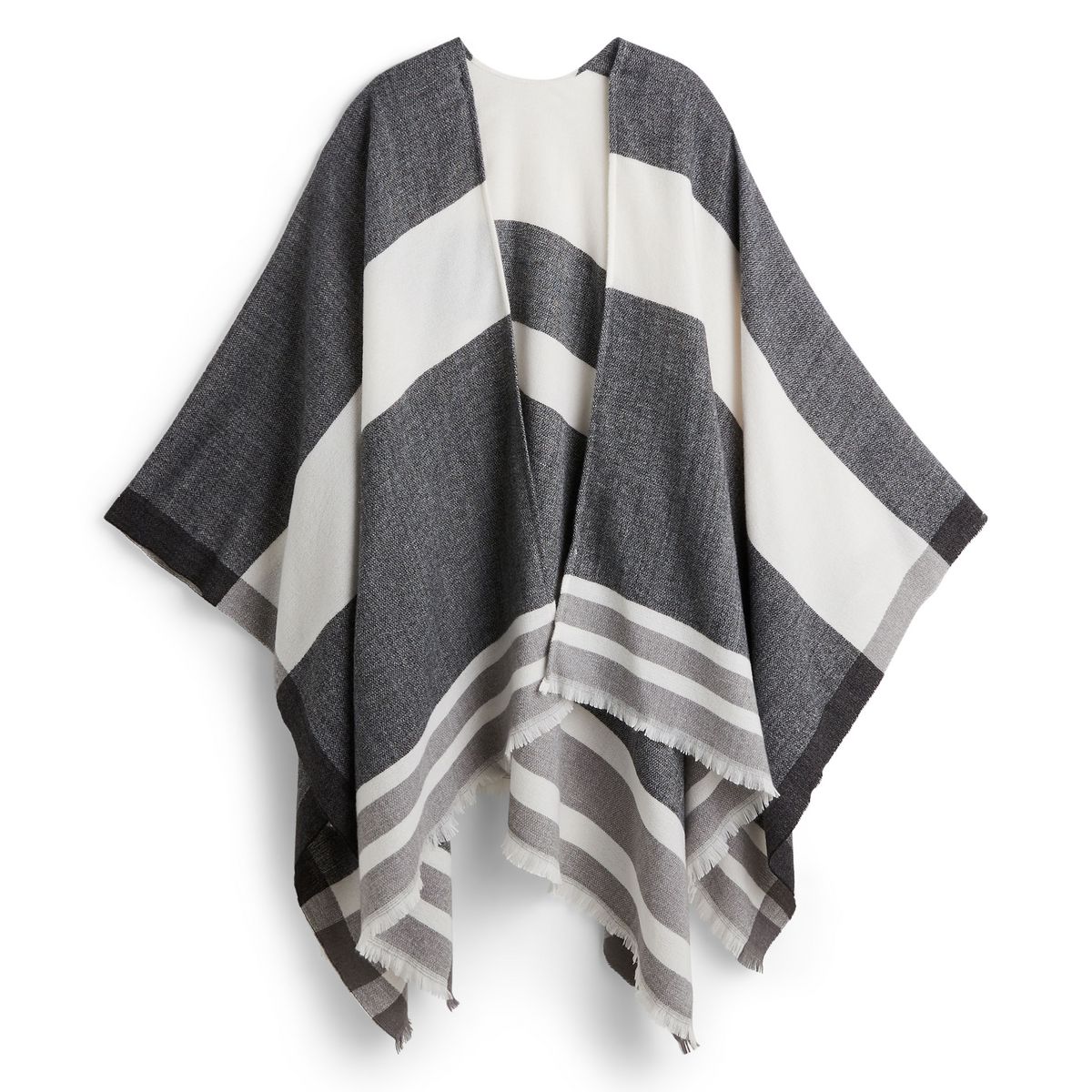 IN EXTENSO Poncho écharpe à carreaux femme