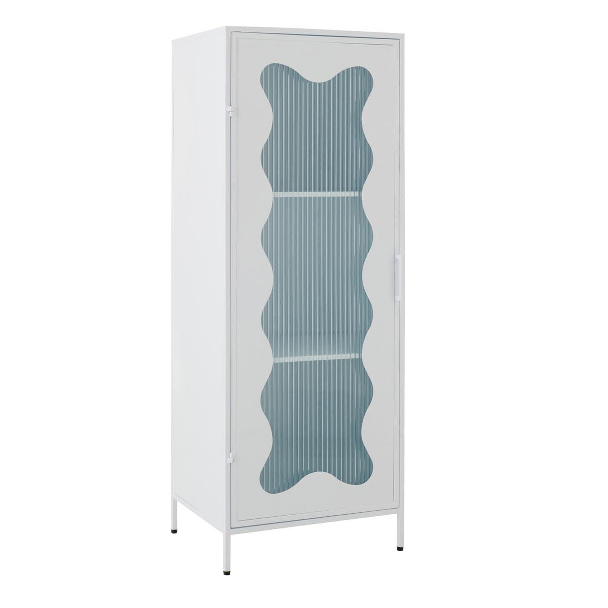 J-LINE Étagère enfant design  vague  120cm blanc