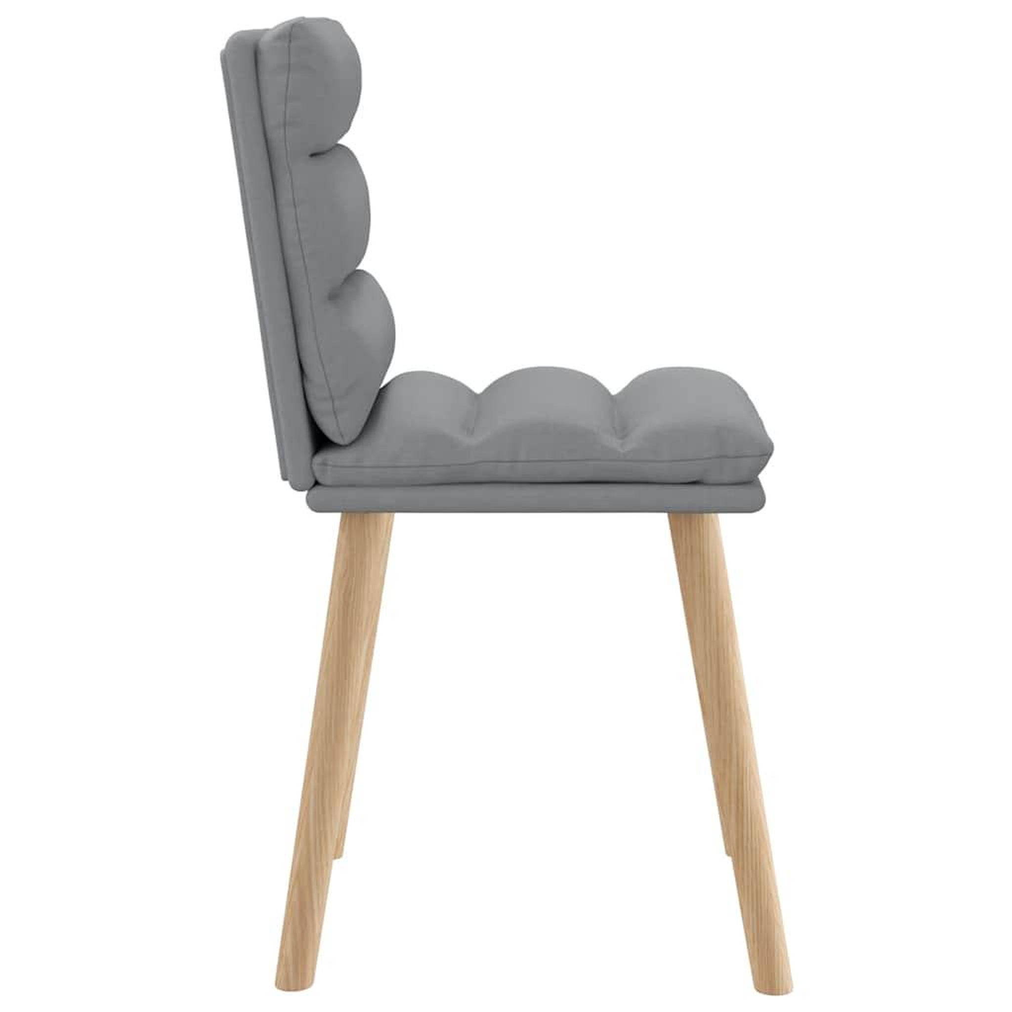 Voir la diapositive 5 : VIDAXL Chaises a manger lot de 6 gris clair tissu