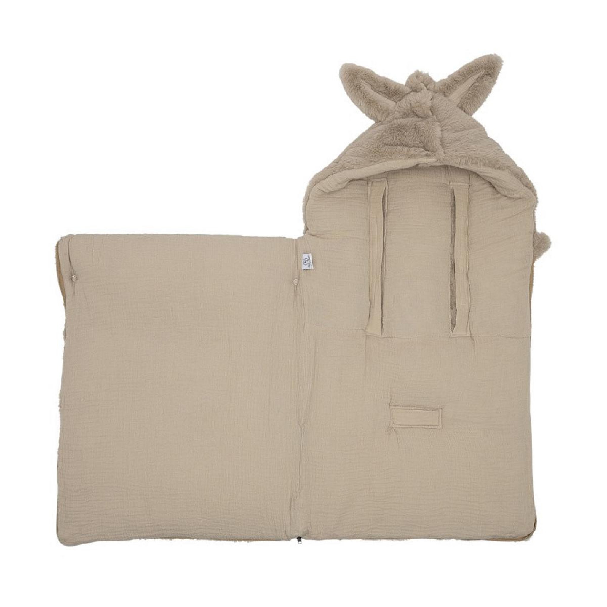 Voir la diapositive 2 : BB&CO Nid d ange 0-6M fausse fourrure beige