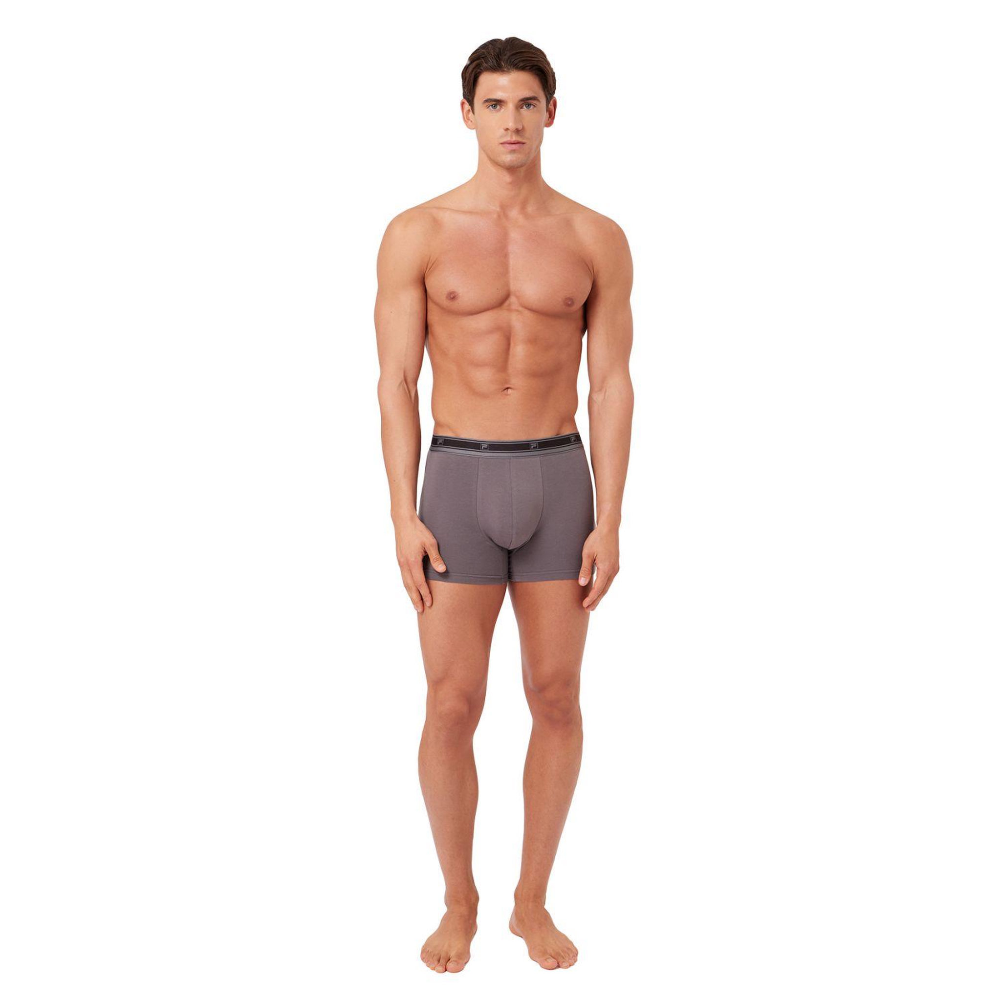 Voir la diapositive 6 : FILA Lot de 4 boxers homme en coton FU5335 et FU5337