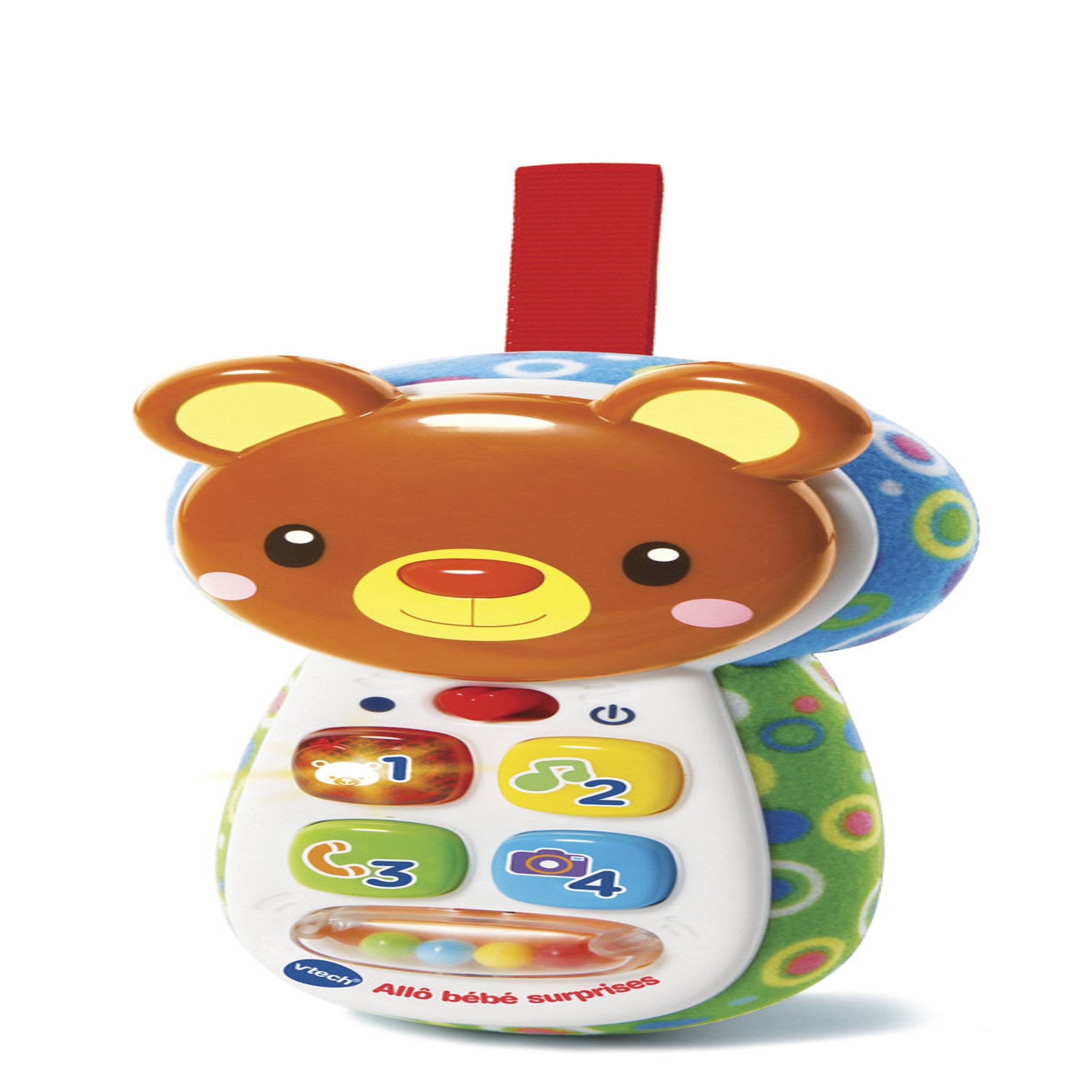 Voir la diapositive 1 : VTECH Téléphone Allo bébé surprises brun - Dès 12 mois