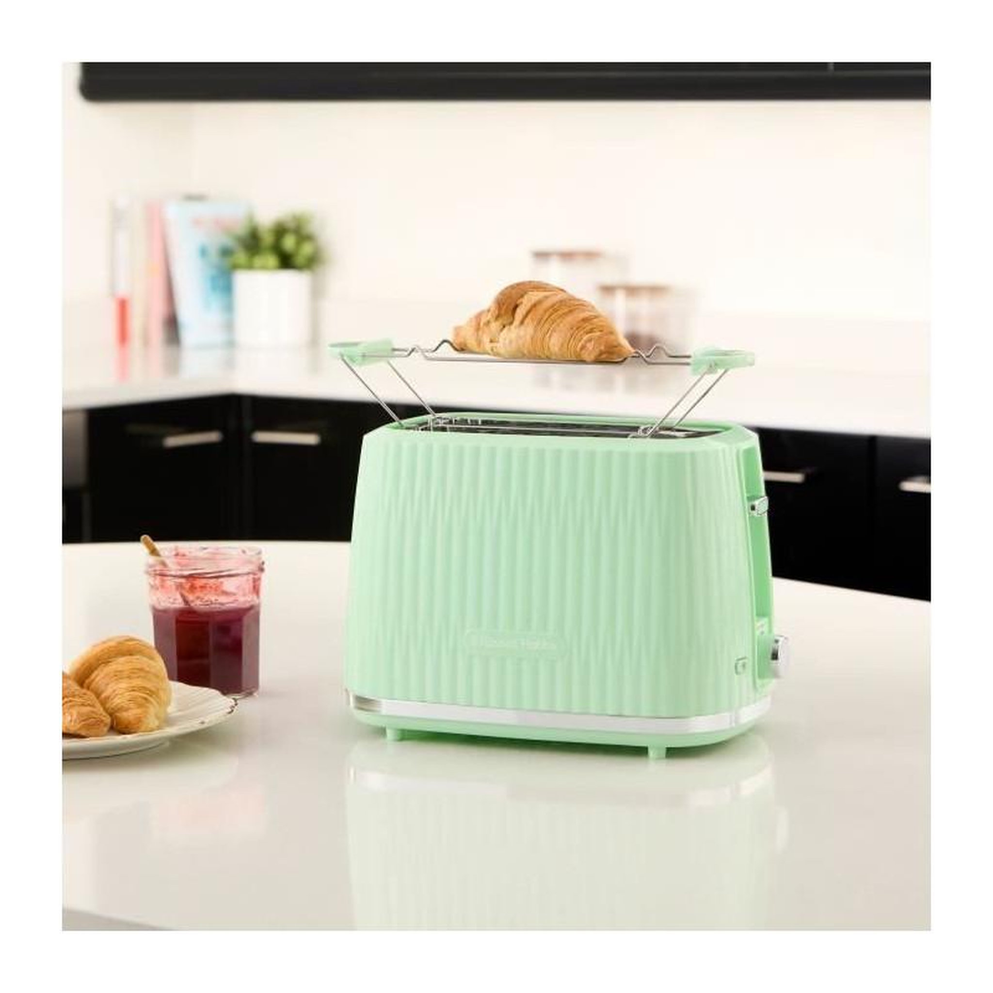 Voir la diapositive 2 : Russell Hobbs Grille-pain - RUSSELL HOBBS - EDEN - 800 W - 2 fentes - Pistachio