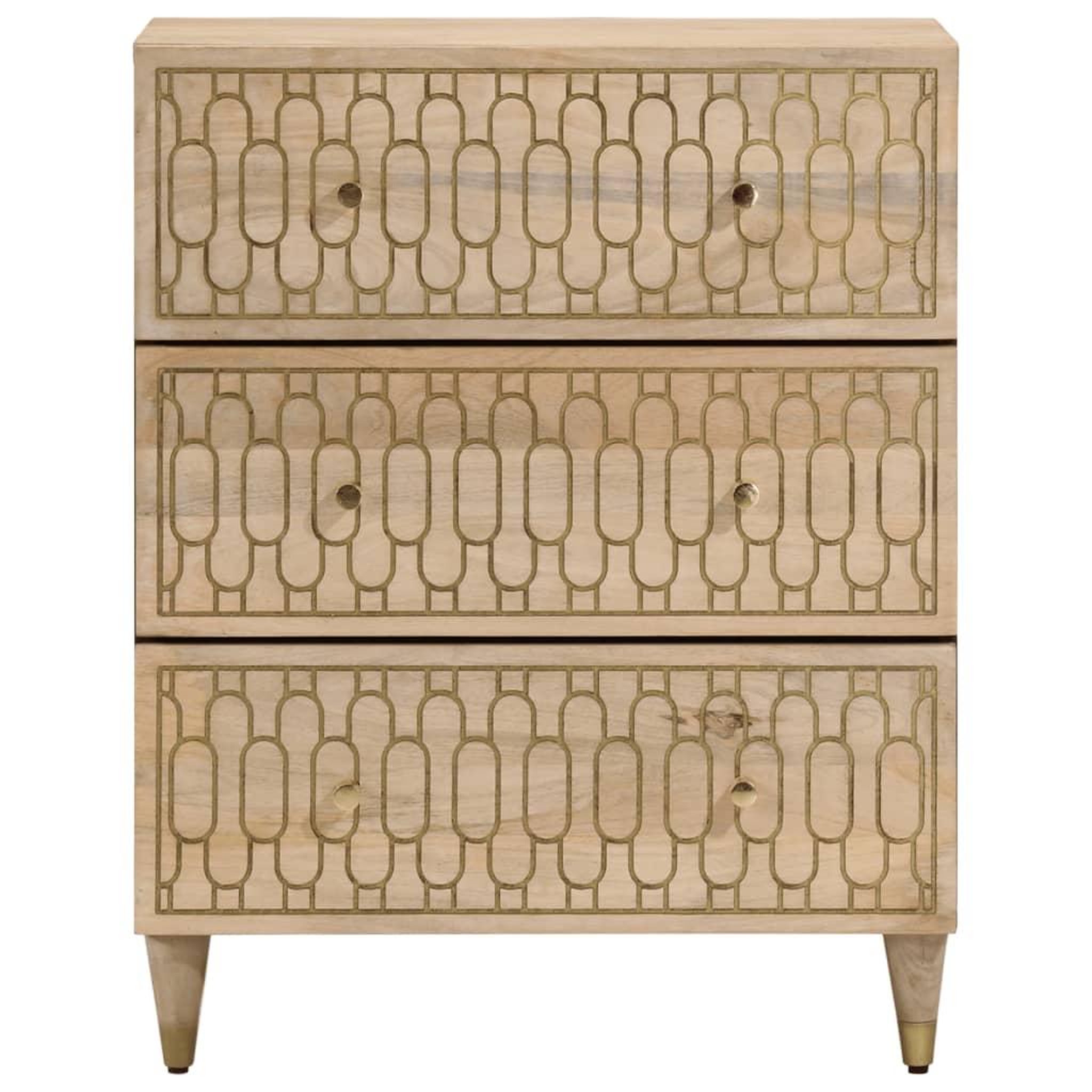 Voir la diapositive 3 : VIDAXL Armoire laterale 60x33x75 cm bois massif de manguier