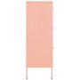 Voir la diapositive 4 : VIDAXL Armoire a tiroirs Rose 80x35x101,5 cm Acier