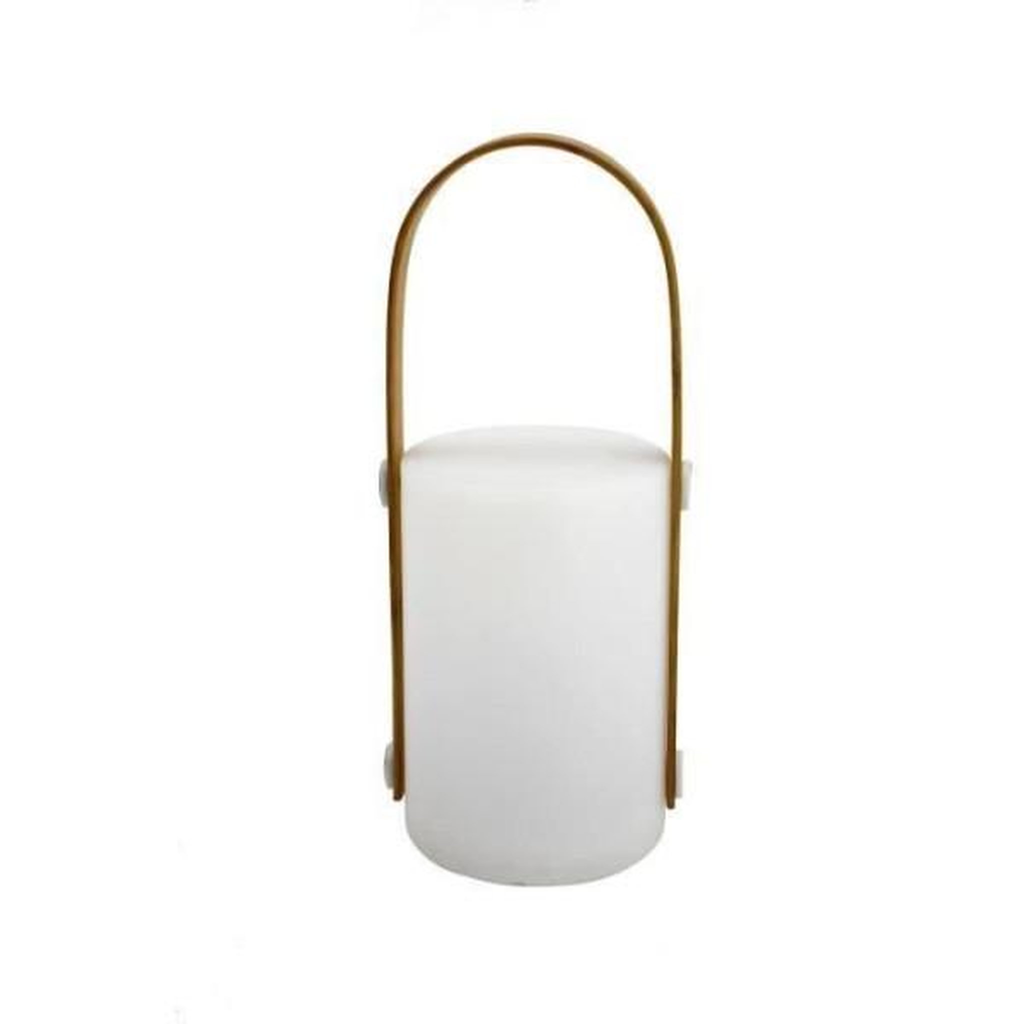 Voir la diapositive 2 : Galix Lanterne portative rechargeable USB - GALIX - Bambou/Plastique - 4 LED WRGB - 1500mAh - Blanc