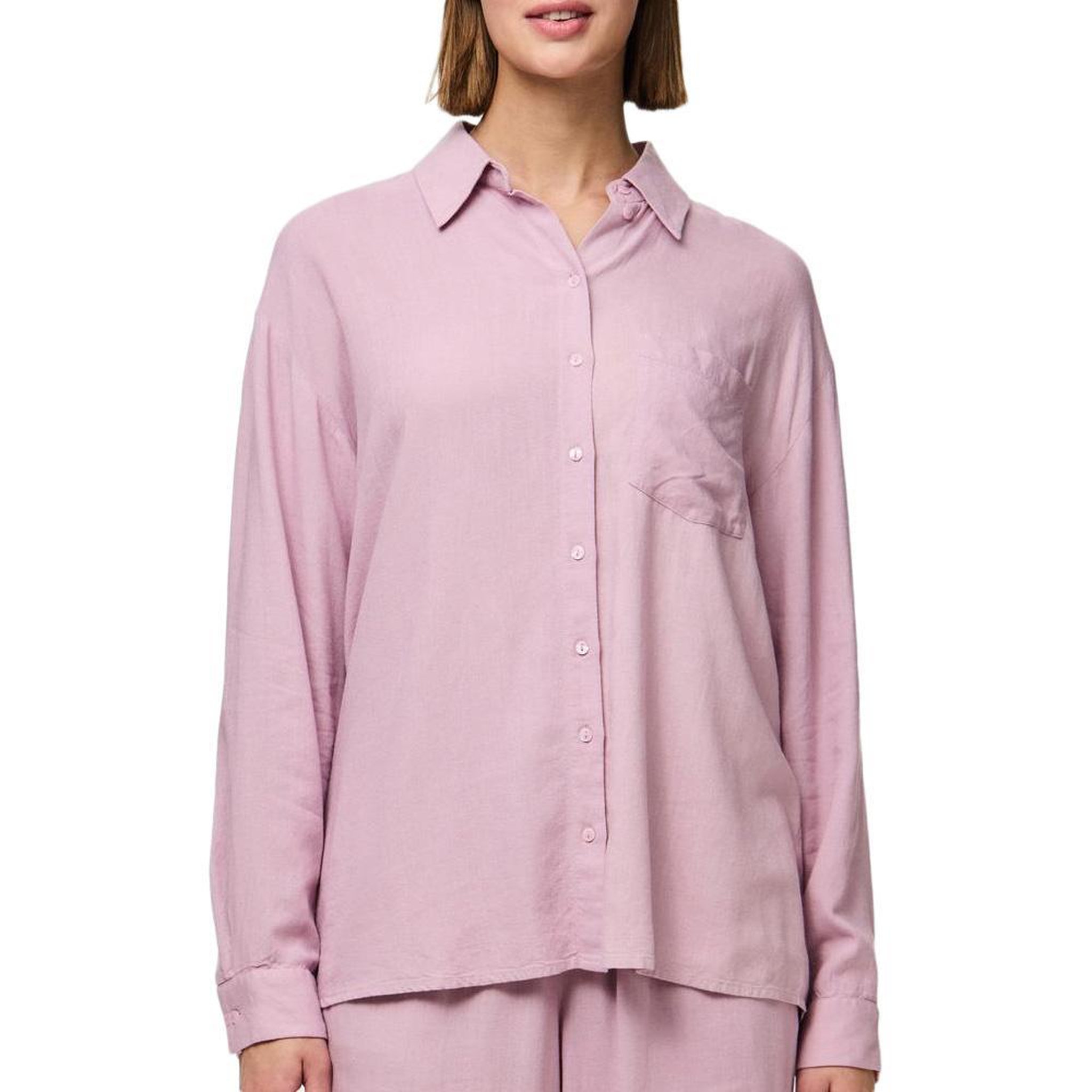 Pieces Chemise Rose Femme Pieces Pia. Coloris disponibles : Rose