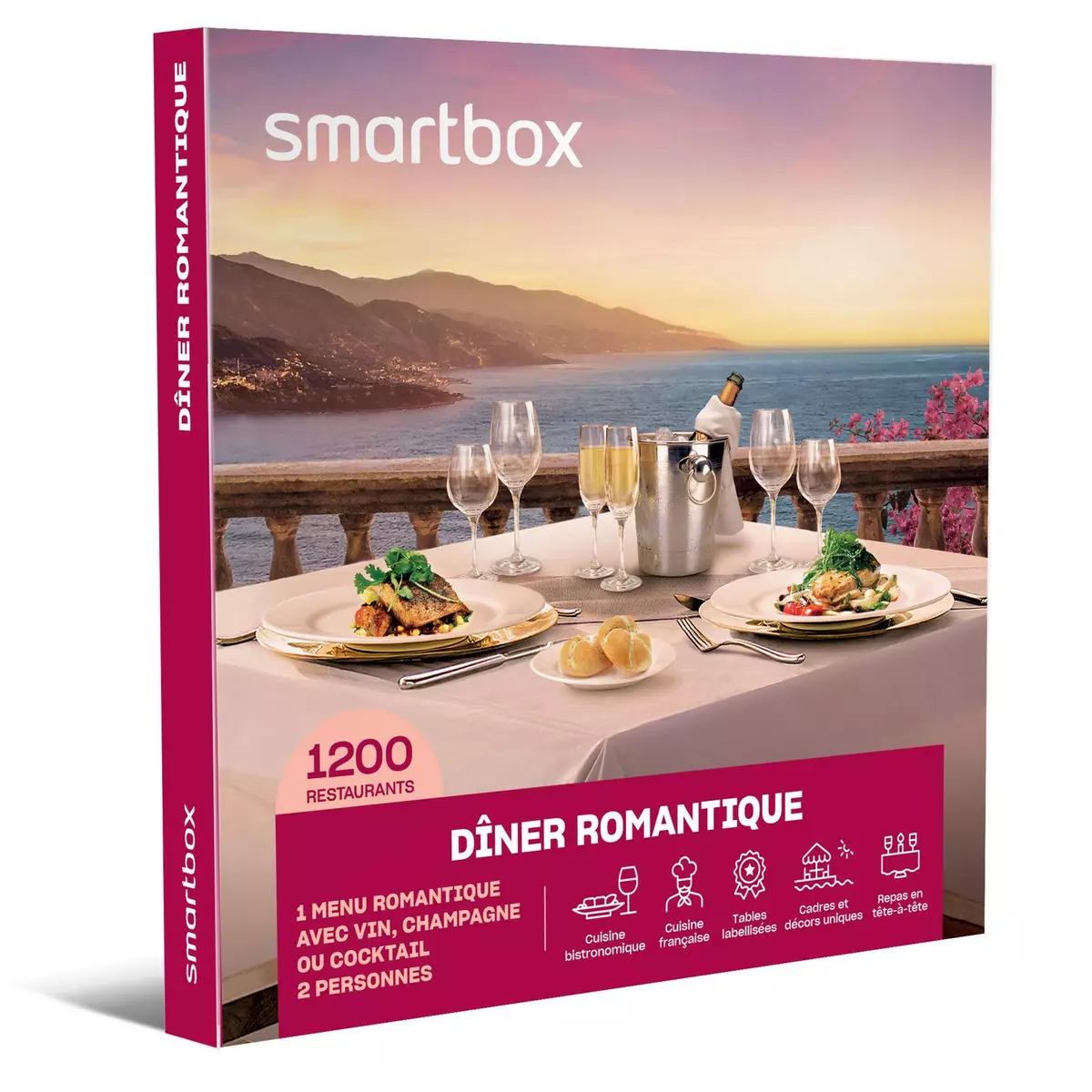 Smartbox Dîner romantique - Coffret Cadeau Gastronomie