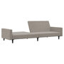 Voir la diapositive 4 : VIDAXL Canape-lit a 2 places gris clair velours