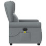 Voir la diapositive 5 : VIDAXL Fauteuil de massage inclinable electrique gris clair tissu