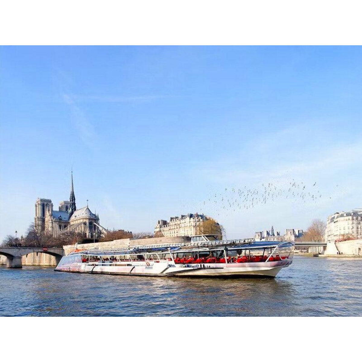 Smartbox Découverte de Paris en famille : déjeuner croisière sur la Seine pour 2 adultes et 1 enfant - Coffret Cadeau Gastronomie